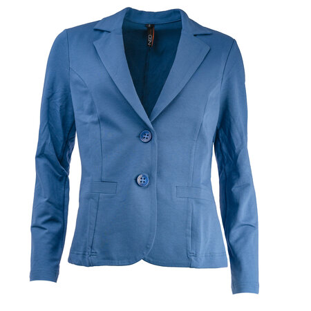 NED Fleur Denim sweat blazer - blauw