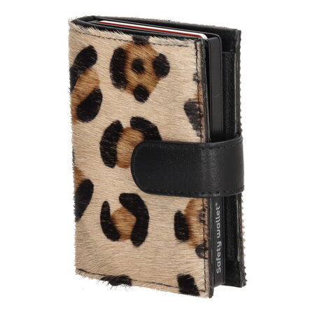 Hide & Stitches Kaarthouder - Portemonnee Leopard