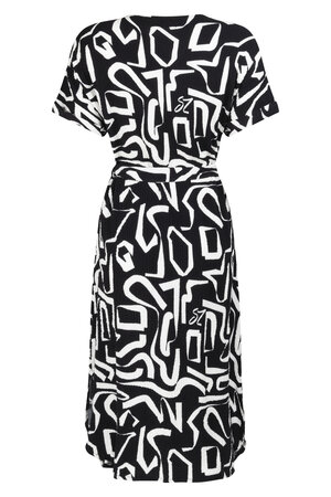 232 Zoso fantasy fabric dress Roxy - black / white