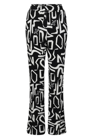 232 Zoso Printed fantasy fabric pant Irma - black / white