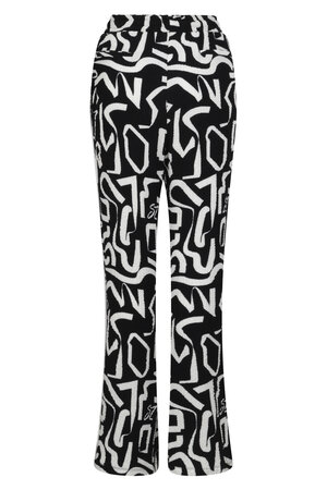 232 Zoso Printed fantasy fabric pant Irma - black / white