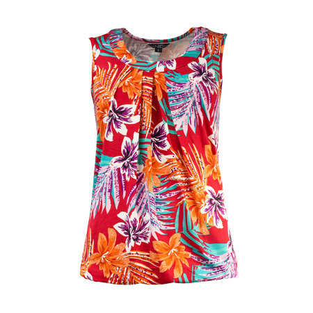 NED top Dafne SL Red Ferns Tricot