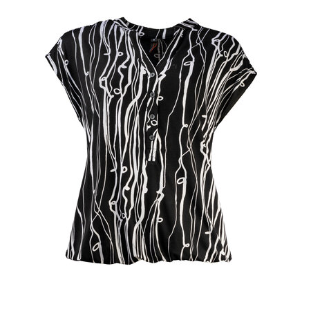 NED Lucie SL Black Messy Lines Tricot