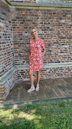 Zoso Quincy Splendour printed dress - orange