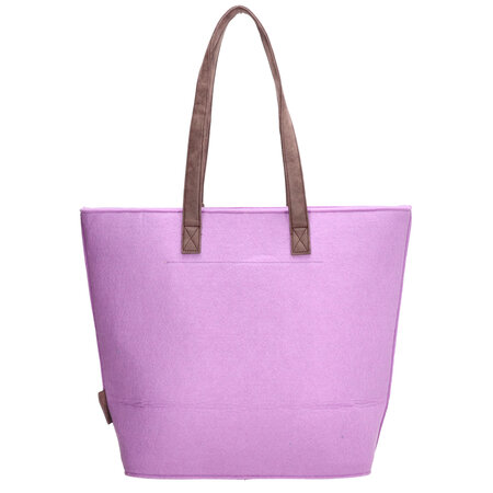 Beagles Vilt Shopper Lila