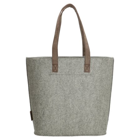 Beagles Vilt Shopper Grijs