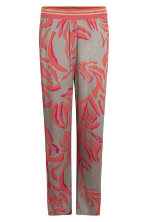Zoso 233 Astrid Fancy broek met tricotband broek - sand orange