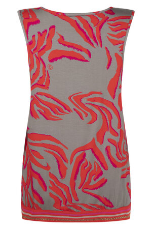 Zoso 233 Hilda top met tricotband - sand orange
