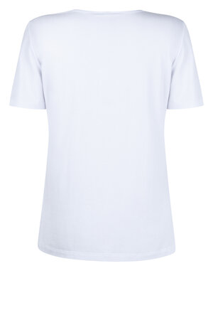 Zoso 233 Claire T- shirt met print - white ocean blue