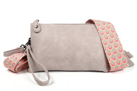 Ook-Leuk crossbody/ schoudertasje New York - grey