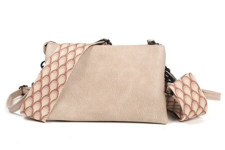 Ook-Leuk crossbody/ schoudertasje New York new - taupe