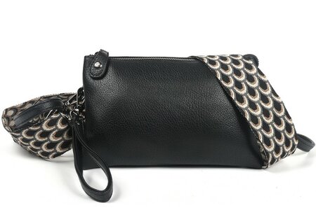 Ook-Leuk crossbody/ schoudertasje New York new - black