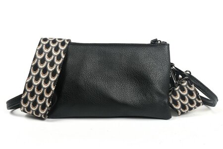 Ook-Leuk crossbody/ schoudertasje New York new - black