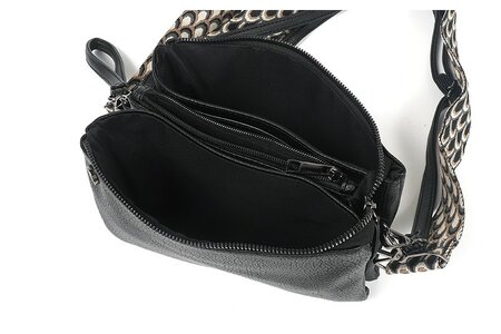 Ook-Leuk crossbody/ schoudertasje New York new - black