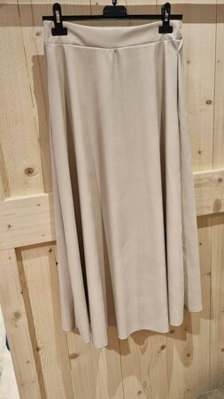 PU-leren rok beige
