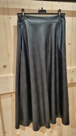 PU-leren rok zwart