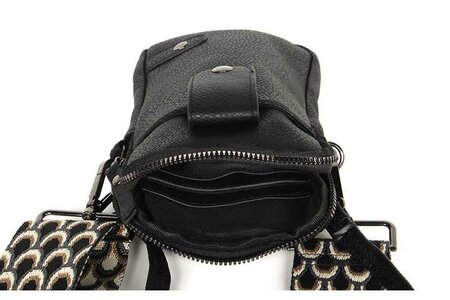 Ook-Leuk telefoontasje Oviedo new black - zwart