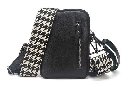 Ook-Leuk telefoontasje Groet new black - zwart