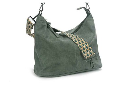 Ook-Leuk handtas / schoudertas Palma green - groen