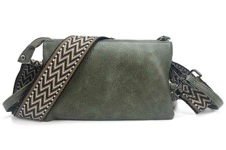 Ook-Leuk schoudertasje New York new - dark green