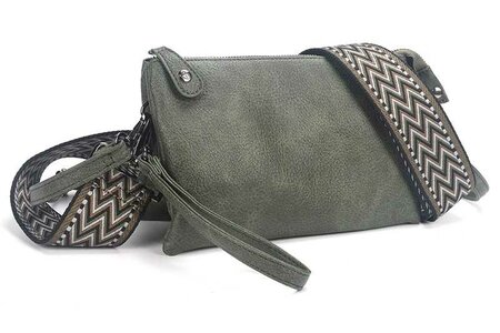 Ook-Leuk schoudertasje New York new - dark green