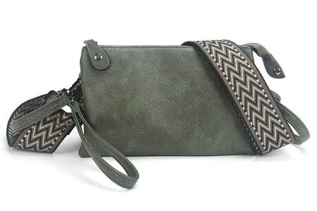 Ook-Leuk schoudertasje New York new - dark green