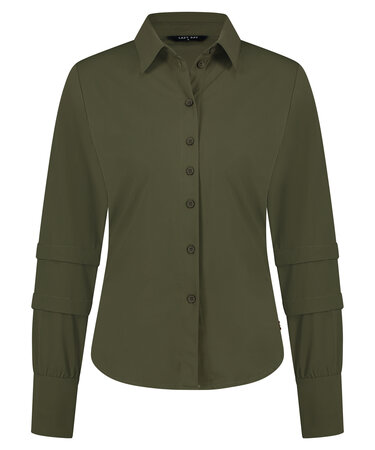 Lady Day blouse Brianna army