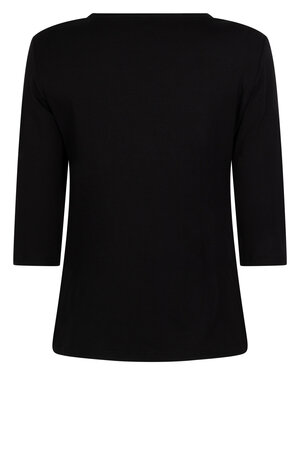 Zoso 234 Lyan Luxury v neck shirt - black
