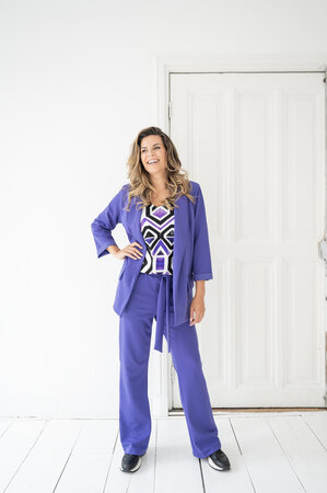 234 Zoso Crepe trouser Merle paars purple