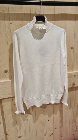 NED coltrui - Ruffle LS Brei Ecru 23W1-U106-16