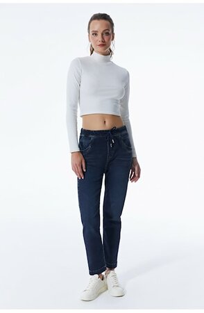 COJ slim jogger Ella dark blue denim 02 (lengte 32)