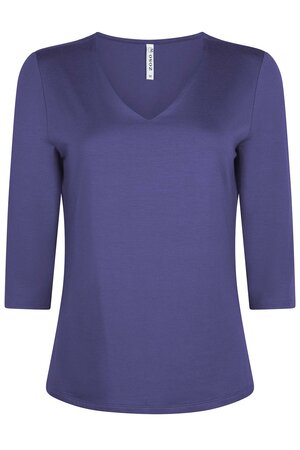 Zoso 234 Lyan Luxury v neck shirt - purple paars
