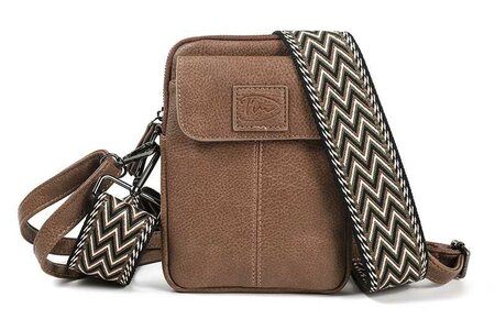 Ook-Leuk telefoontasje Groet new - dark camel