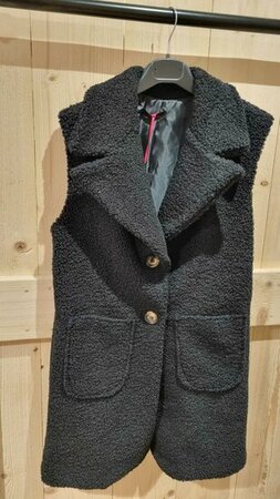 Teddy gilet Lotus - Zwart