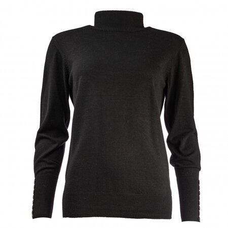 NED trui - Belna turtle LS Brei - Black