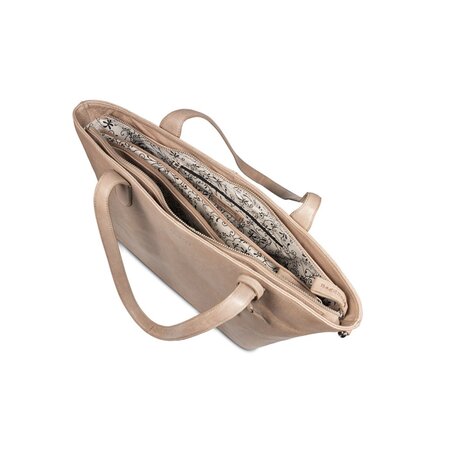 Bag2Bag grey taupe Laptop / schouder tas - Paris