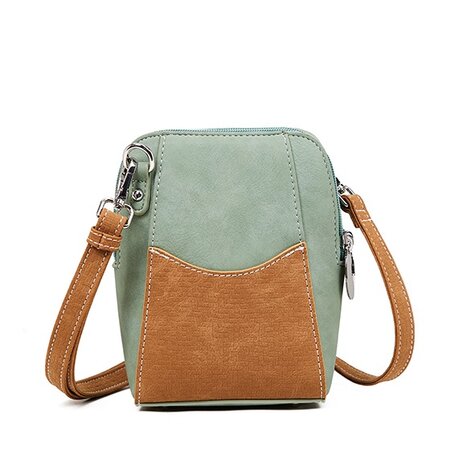 Hi-di-Hi little Paradise - schoudertas - crossbody - l.blue/cognac
