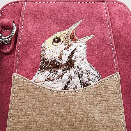 Hi-di-Hi little Paradise - schoudertas - crossbody - cerise/beige LP09