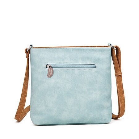 Hi-di-Hi Appetizer - schoudertas - crossbody - l.blue/cognac
