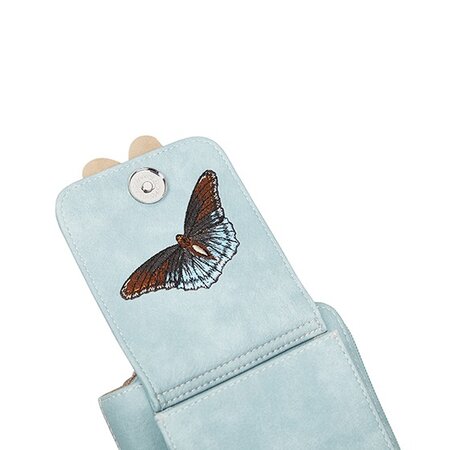 Hi-di-Hi Flying Flower - crossbody Bag/Wallet/Phone Bag - Blue
