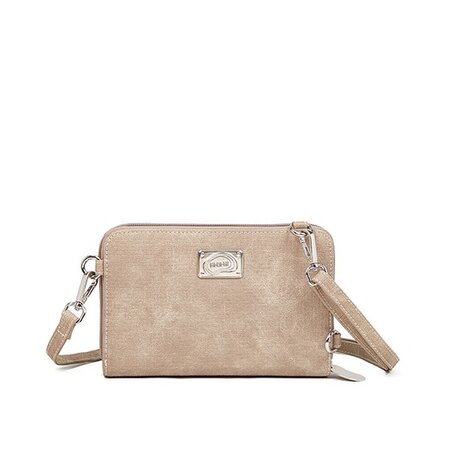 Hi-di-Hi Flying Flower - crossbody Bag/Wallet/Phone Bag - Brown