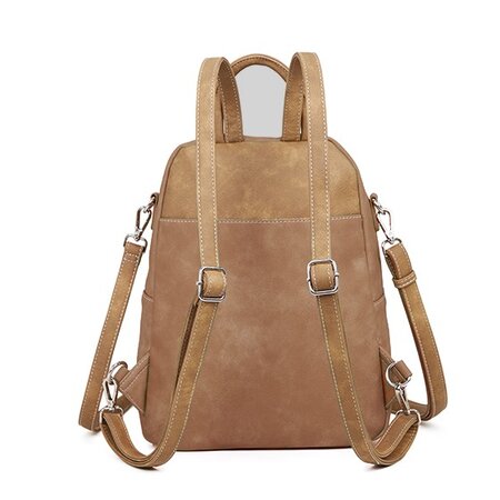 Hi-di-Hi Balade hand/schoudertas/backpack - d.bruin