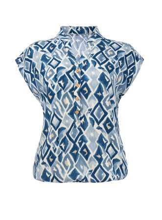 NED Lucie SL Denim Ikat Woven - Denim( 25S4-X1776-01 )