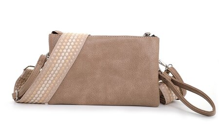 Ook-Leuk crossbody/ schoudertasje New York - khaki