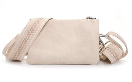 Ook-Leuk crossbody/ schoudertasje New York - naturel