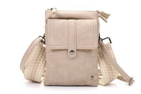 Ook-Leuk telefoontasje Tyler - licht taupe
