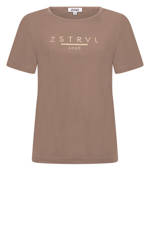 Zoso 254 Felicia Travel Top - Mocha