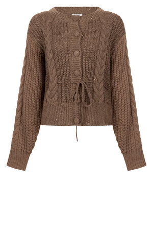 Zoso 254 Marloes Knitted Cardigan - Mocha