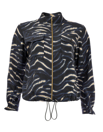 NED jacket Ruan-B-LS Estate Blue Sea Voyage Woven 25W1-SV002-01