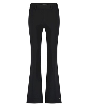 Lady Day black Long Poppy flared - Black zwart